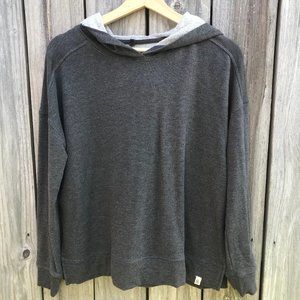 Loose Fitting Grey Hoodie with Slits